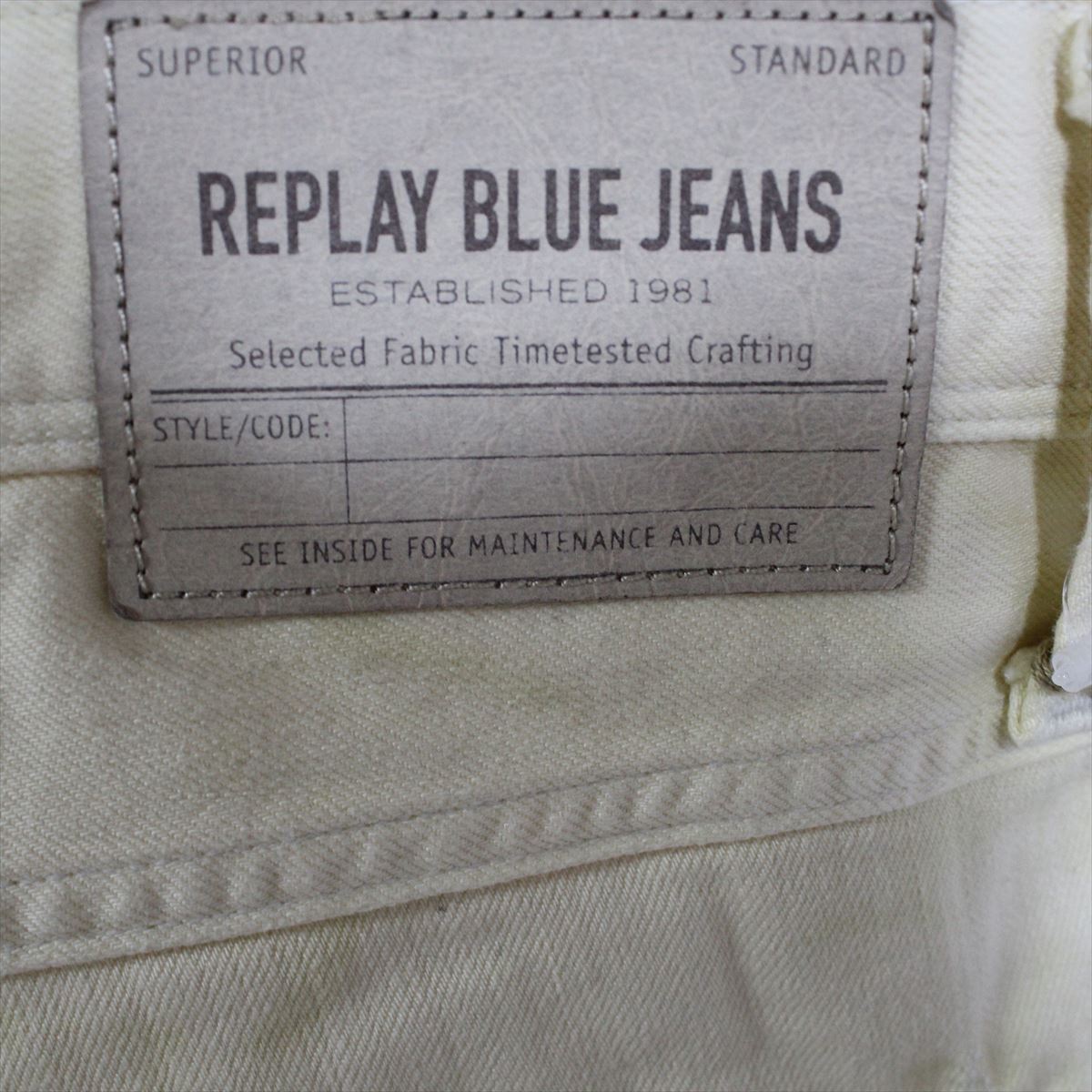 リプレイ REPLAY メンズカラーパンツ ジーンズ デニムパンツ SLIM イエロー 新品 REPLAY BLUE JEANS anbass slim jeans 31インチ_画像5