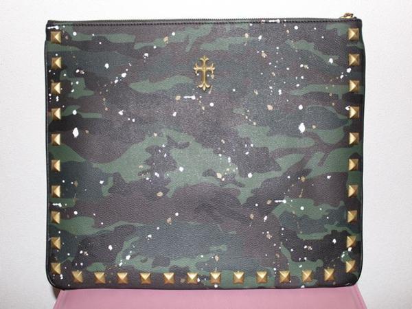 エドハーディー ED HARDY クラッチバッグ カモ柄 EDBG1402 新品-