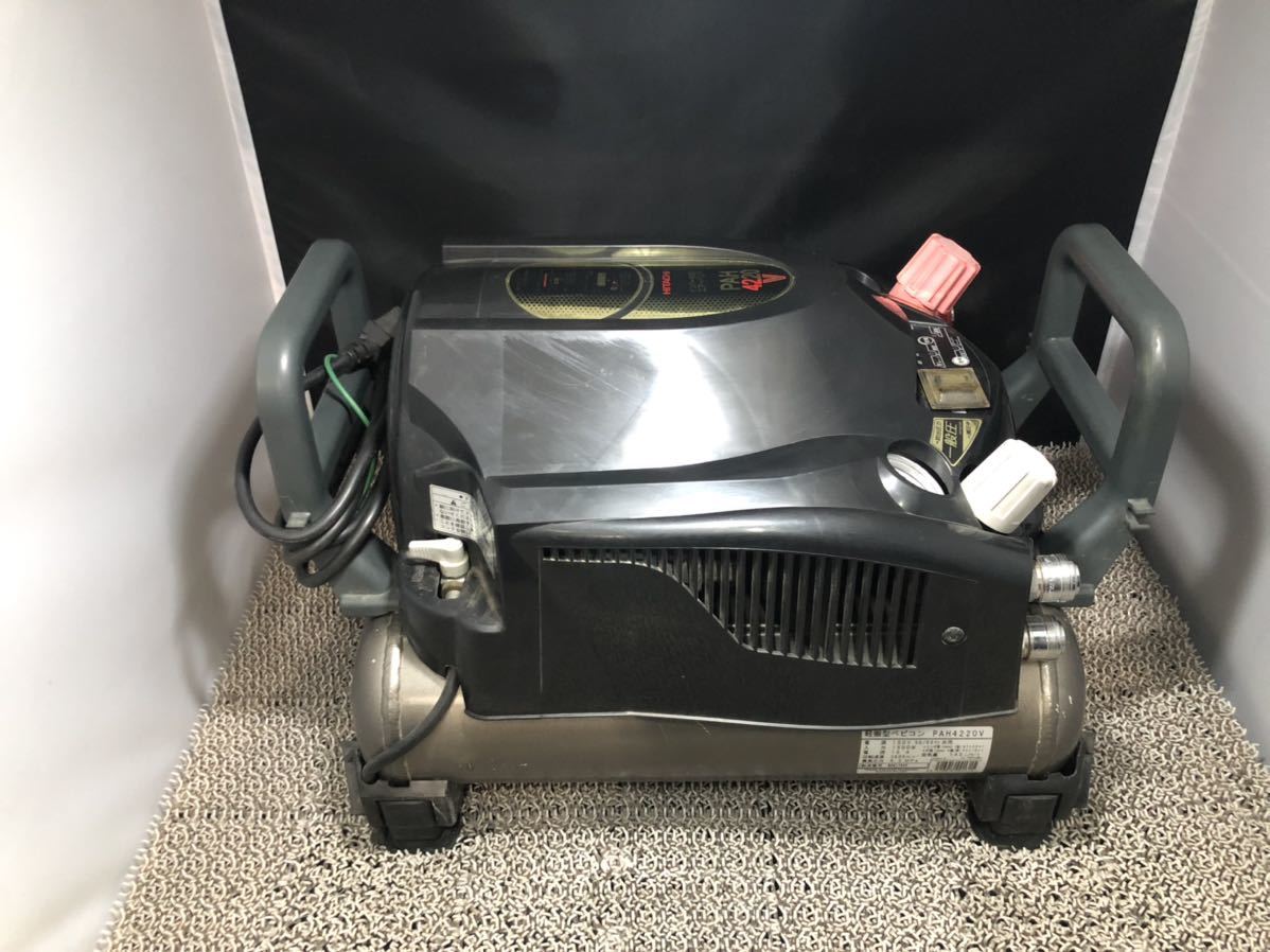 整備済】日立高圧エアーコンプレッサー PAH4220V 分解整備動作 整備済】日立高圧エアーコンプレッサー PAH4220V 分解整備動作