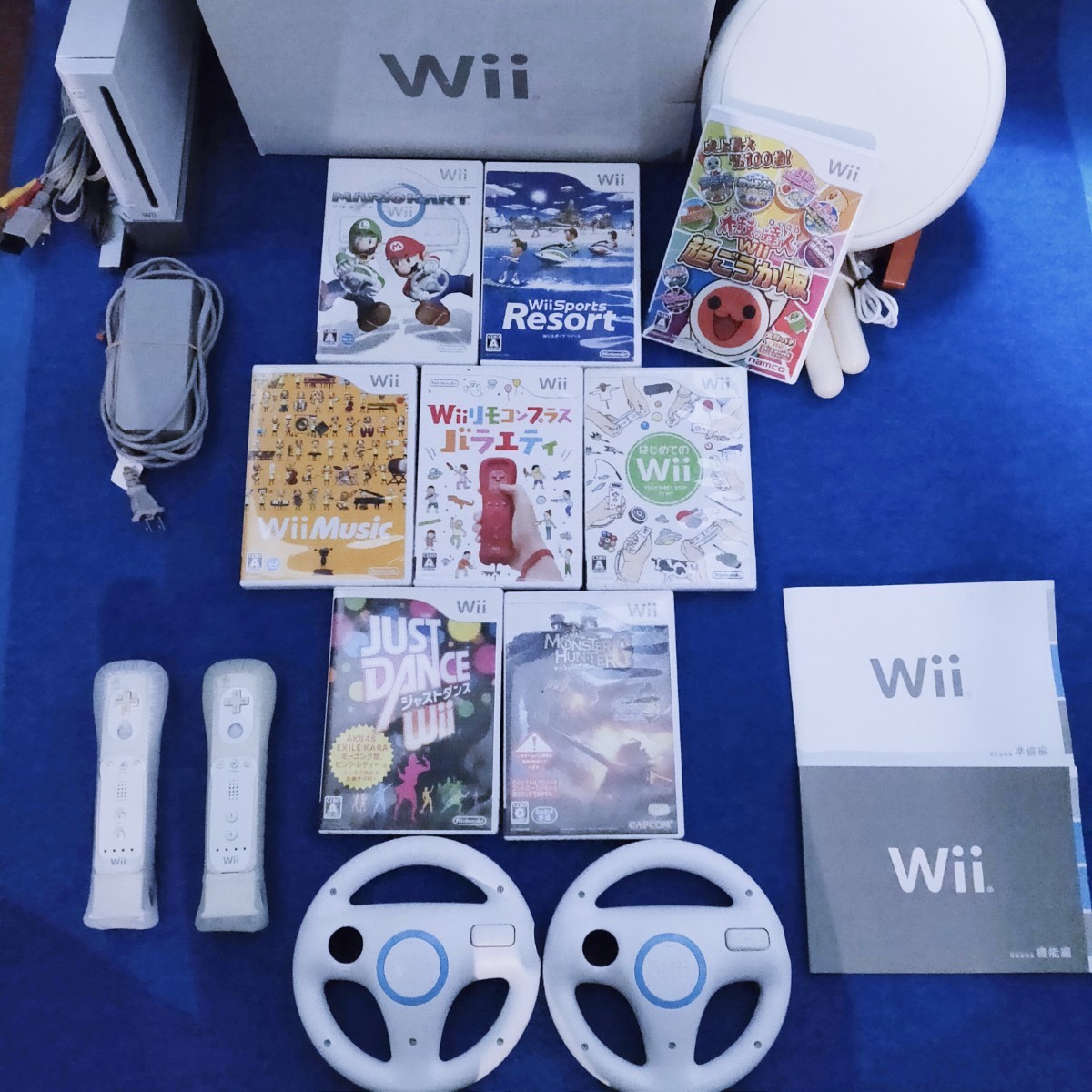 任天堂Wii ハンドル 本体 マリオカート 太鼓の達人  ポケモン モンハン