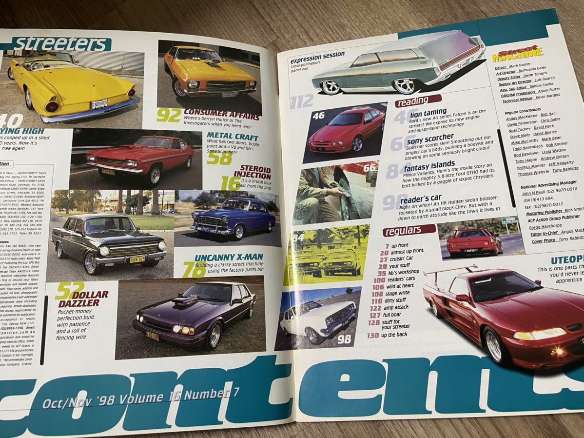 ‘98 オーストラリア Street MACHINE(ストリートマシン)★ホールデン フォード 他/GM(ゼネラルモーターズ)車雑誌_画像2