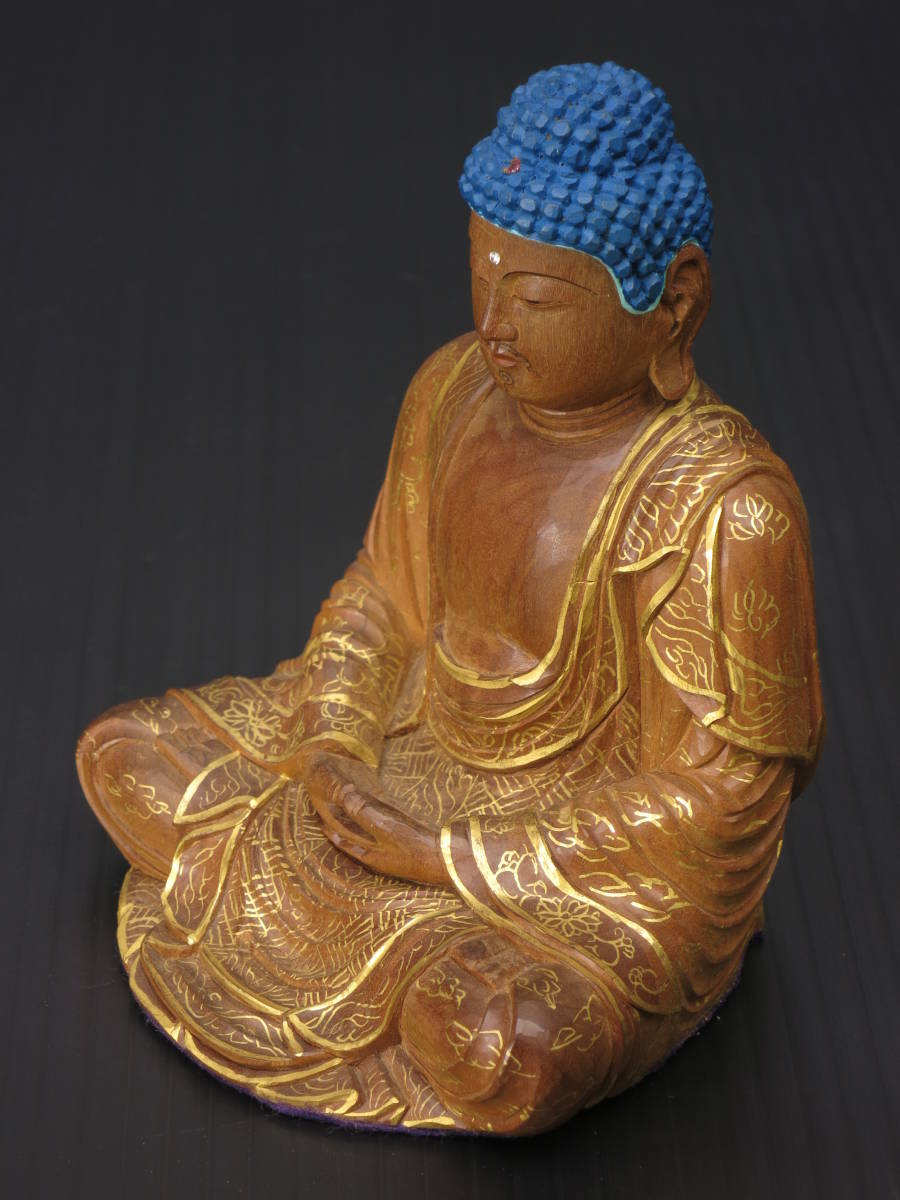 本物保証2023】 ヤフオク! - 釈迦如来像 台座光背仏像すべてに上質選定