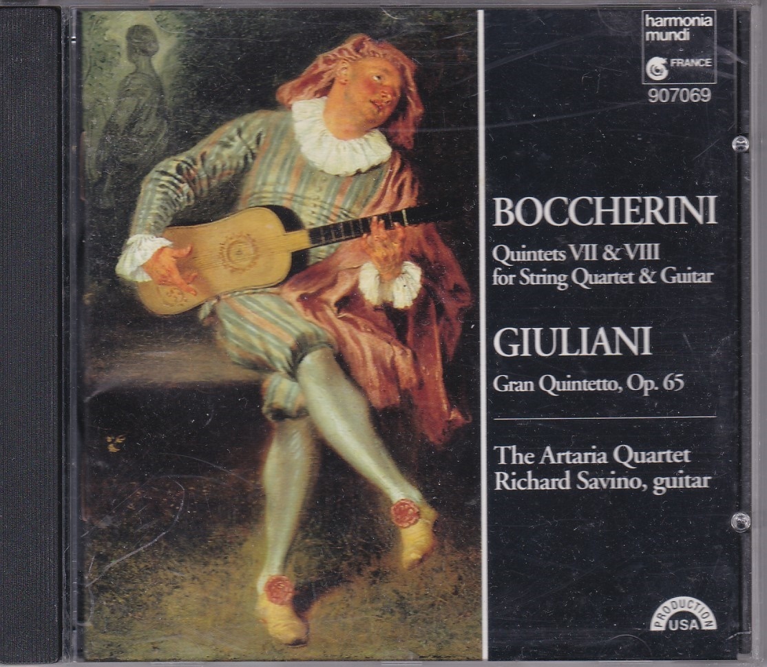 CD　Boccherini ボッケリーニ　/ Quintets VII ＆Ⅷ　GIULIANI・HMU　_画像1