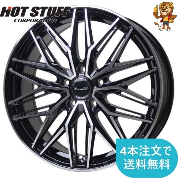 ホイールのみ1本 HOT STUFF Precious AST M3 (BK/P) 18インチ 7.5J PCD114.3/5H インセット：48 プレシャス アスト M3_画像1