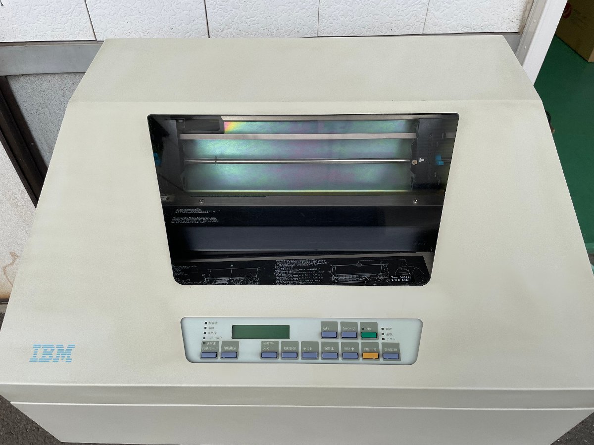 IBM 　5400-L02　業務用大量印刷ラインプリンター　動作OK/リボン付属/印字未確認_画像2