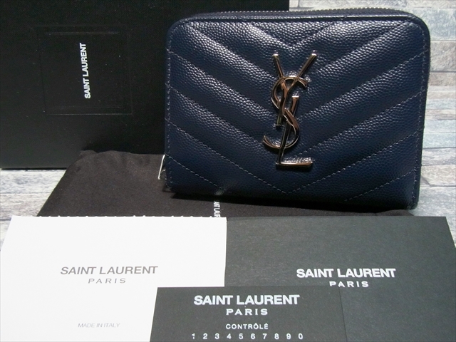 未使用 SAINT LAURENT サンローラン モノグラム サンローラン