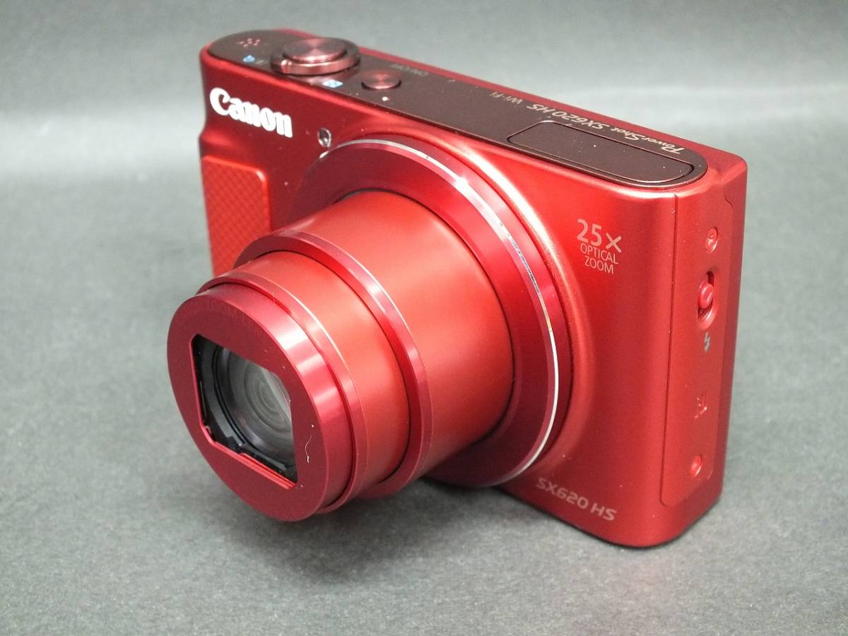 〇美品 Canon コンパクトデジタルカメラ PowerShot SX620HS レッド