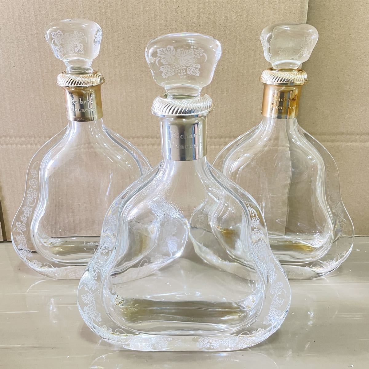 Hennessy Richard ヘネシー リシャール 空瓶 3本セット まとめ売り