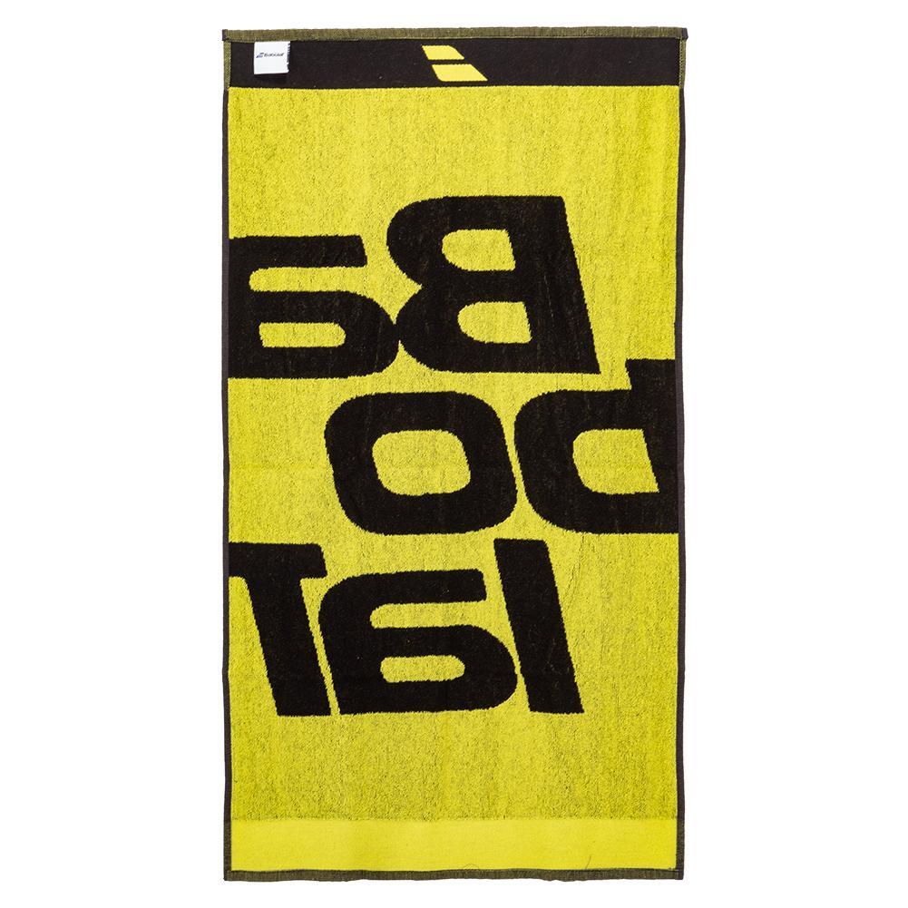 [ Япония не развитие ] Babolat (Babolat) medium Logo полотенце ( чёрный желтый )