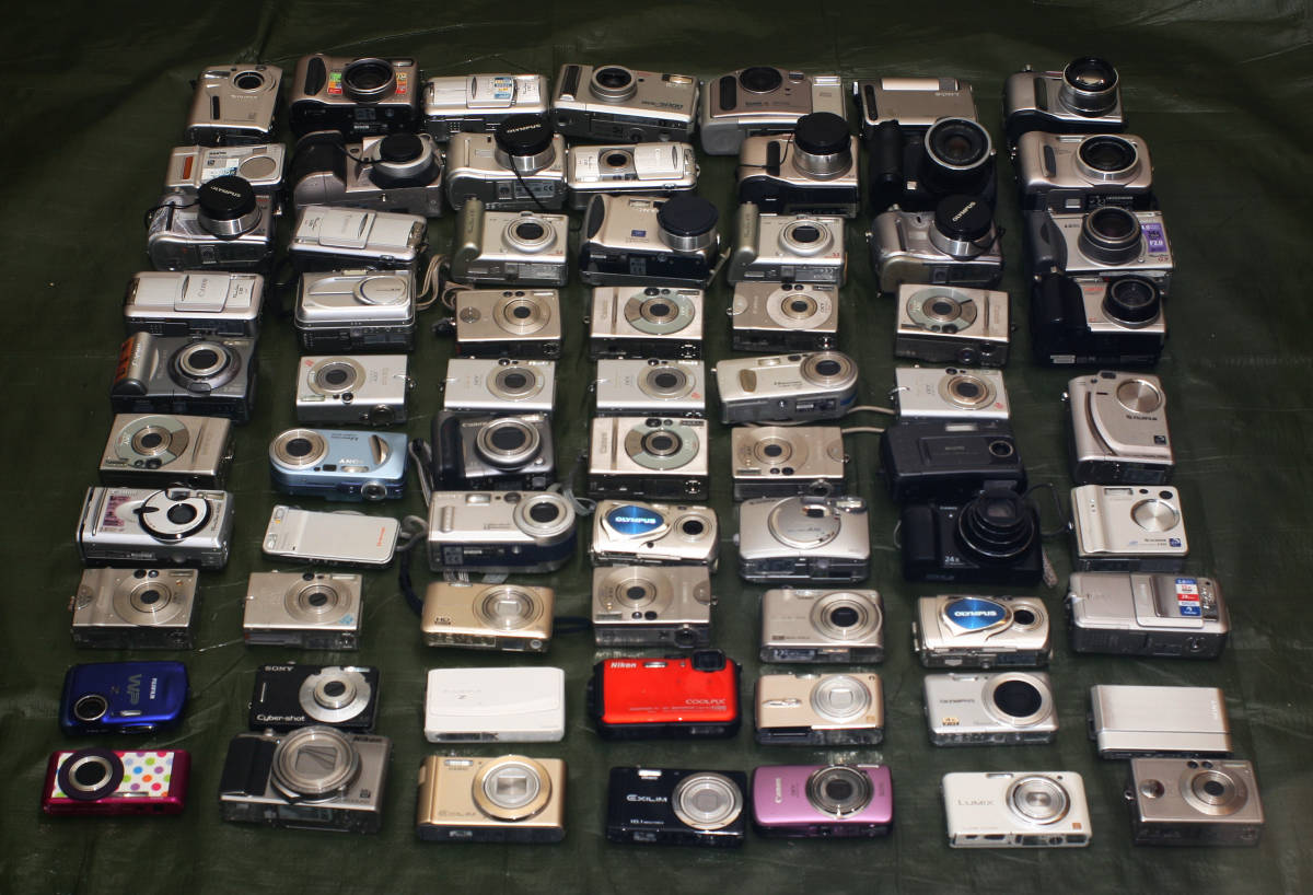 ☆ジャンク 13☆デジタルカメラ 70点以上 まとめて CANON NIKON CASIO