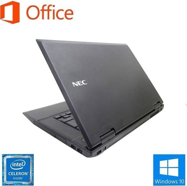 【サポート付】NEC VK20 Windows10 PC 新品メモリー:8GB 新品SSD:128GB Office 2019 15.6型液晶搭載 & ゲーミングマウス ロジクール G304_画像3