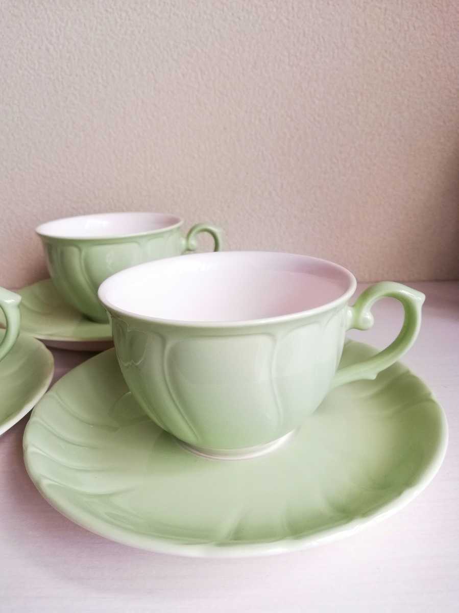 日本製 Noritake ビンテージ カップ&ソーサー 3客セット 日本製 Noritake ビンテージ カップ&ソーサー 3客セット