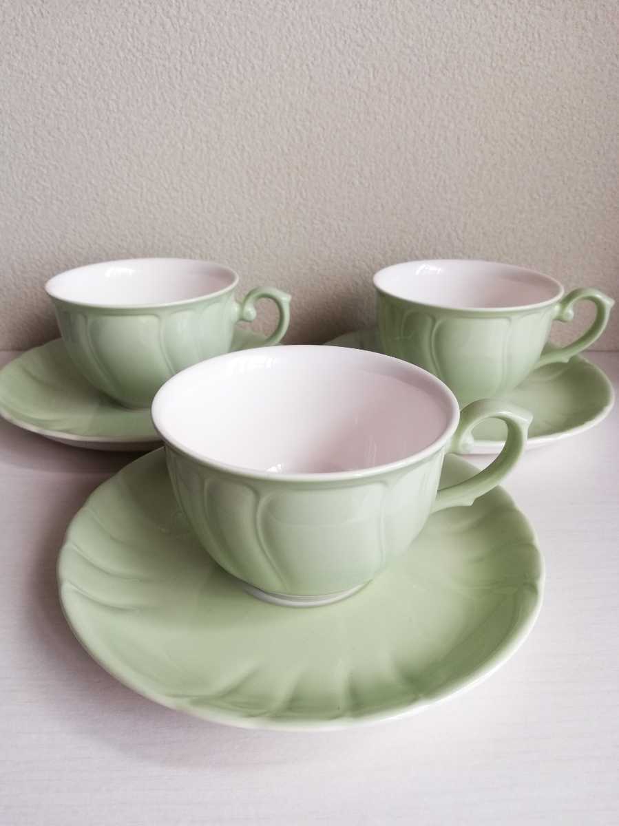 日本製 Noritake ビンテージ カップ&ソーサー 3客セット 日本製 Noritake ビンテージ カップ&ソーサー 3客セット