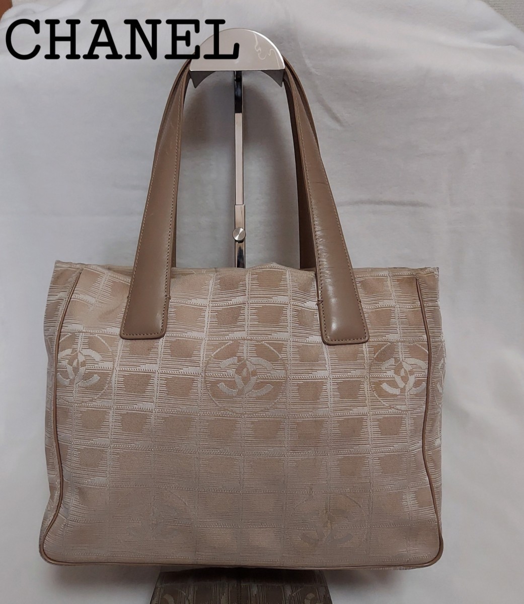 最終値下げ☆シャネル CHANELニュートラベルライントートバッグ ベージュ☆33000円までお値下げ可能☆