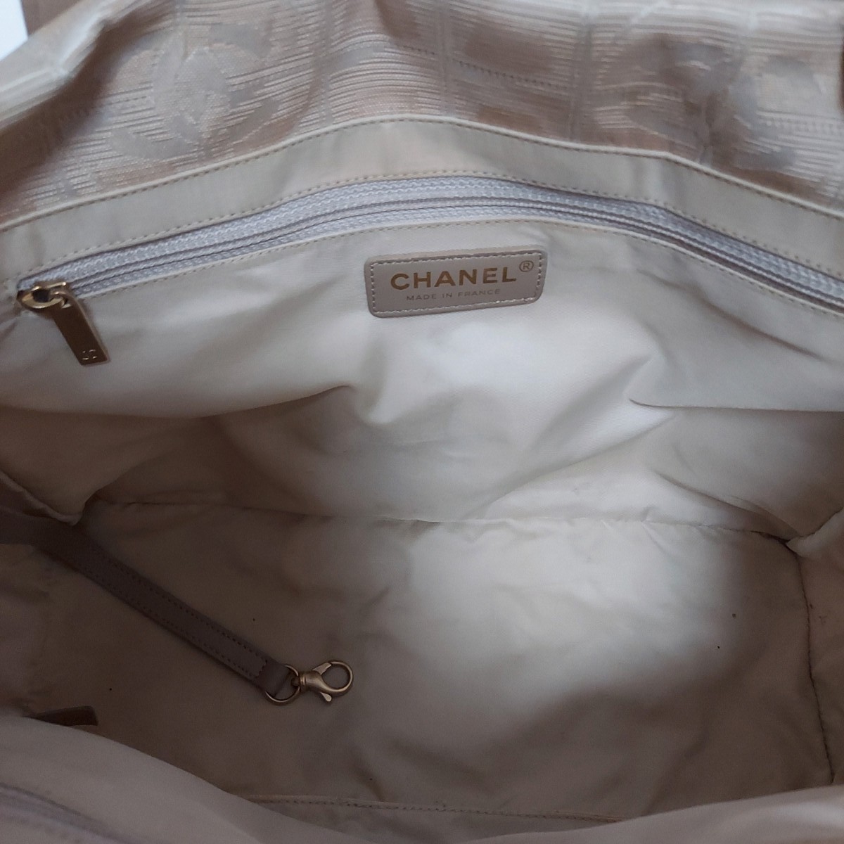 最終値下げ☆シャネル CHANELニュートラベルライントートバッグ ベージュ☆33000円までお値下げ可能☆