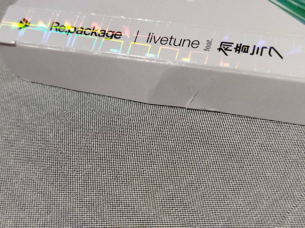 2520j 即決有 中古CD 【ホログラム仕様/初回限定盤】 livetune feat. 初音ミク 『Re:Package』 08年全国流通の再発盤 ライブチューン_シワあります。
