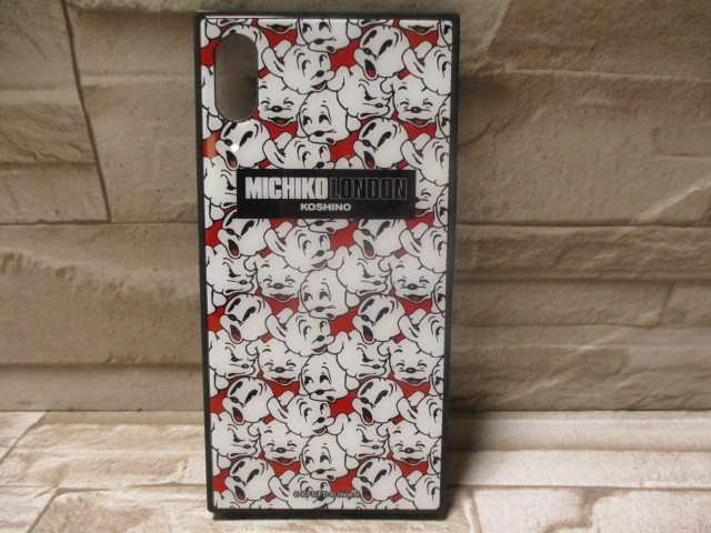 【XS Max 用】MICHIKO LONDON ミチコロンドン Betty Boop ベティー ブープ アイフォン 携帯 iPhone スクエア型 ガラス カバー ケース h_画像1