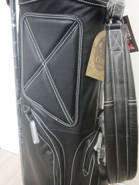 レアモデル！日本未発売！Sun Mountain Leather Stand Bag (Black/White)_画像3