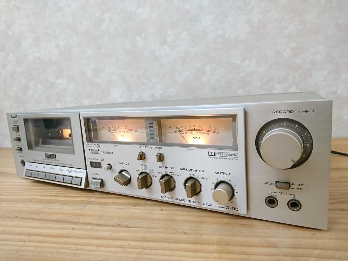 管理0921 Lo-D ローディ カセットデッキ D-90S STEREO CASSETTE DECK
