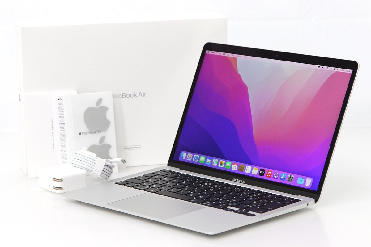極美品｜Apple MacBook Air FGN93J/A 13.3型 M1チップ メモリ8GB SSD256GB πA126-2G9_画像1