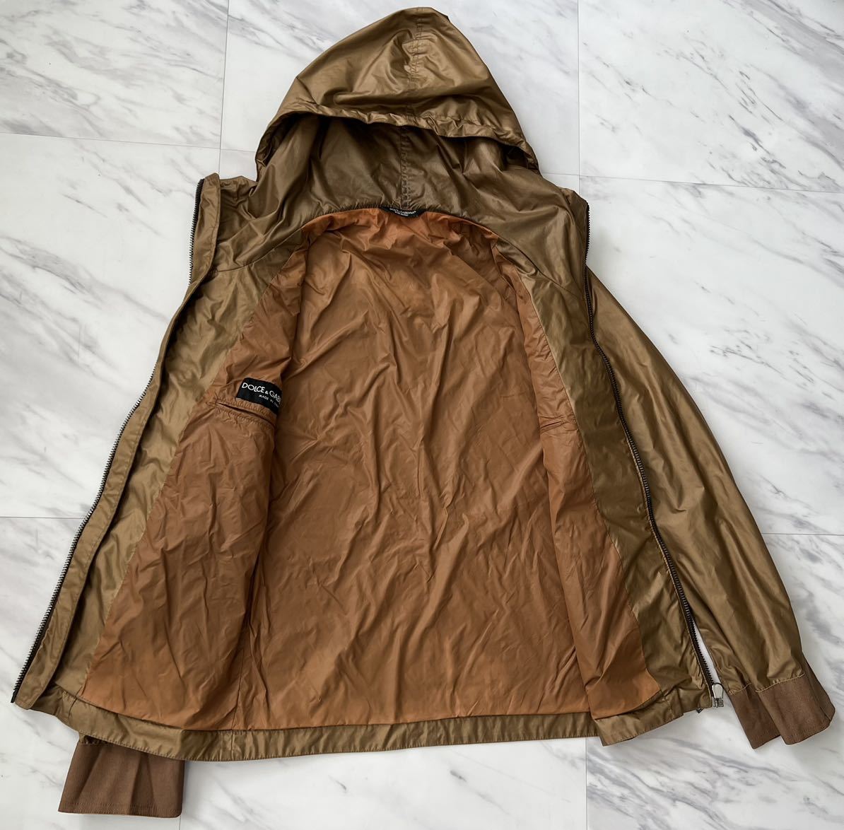 希少 国内正規品 DOLCE&GABBANA フーデット ナイロン ブルゾン 44