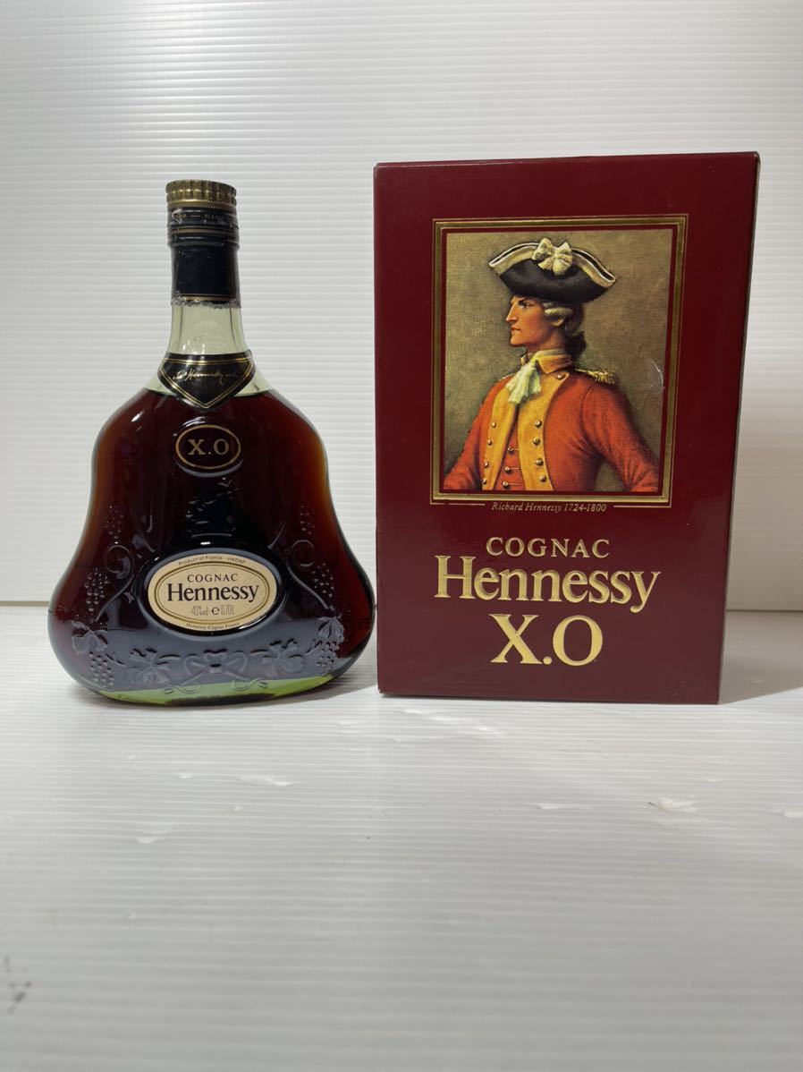 未開栓】Hennessy ヘネシー XO 金キャップ グリーンボトル ブランデー