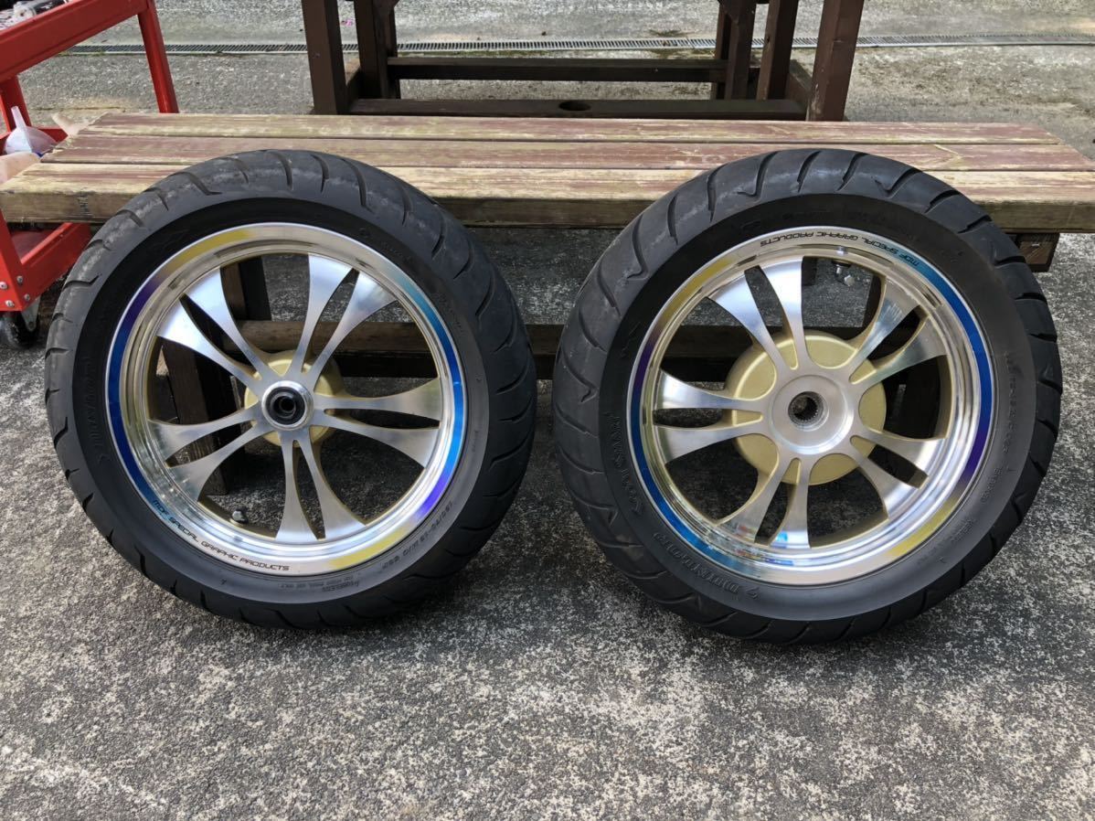 PCX JF56で使用 社外ホイール PCX JF56で使用 社外ホイール