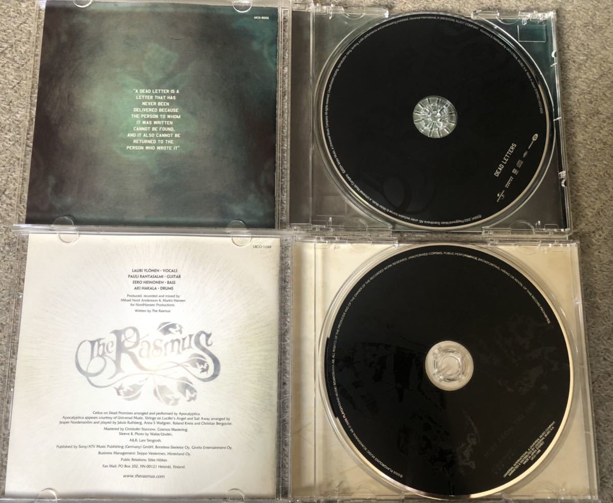 THE RASMUS ラスマス　CDアルバム4枚セット！国内盤帯付き　SHM-CD ブラックローゼス　ハイドフロムザサン　デッドレターズ
