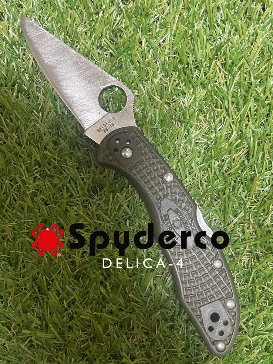 SPYDERCO #001【DELICA-4】スパイダルコ フォールディングナイフ 折りたたみナイフ