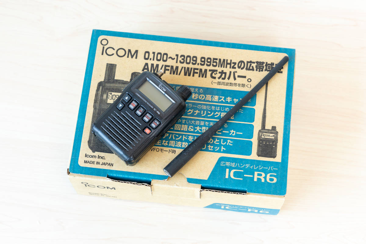 ICOM IC-R6 アイコム 広帯域ハンディレシーバー エアバンド 受信機 