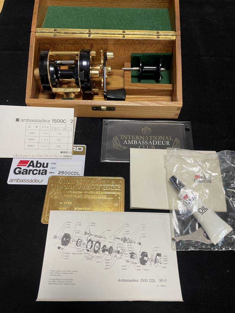 極美品　激レア　ABU　Ambassadeur　アブ　アンバサダー　2500CDL　金黒　アブガルシア　　オリムピック_画像1