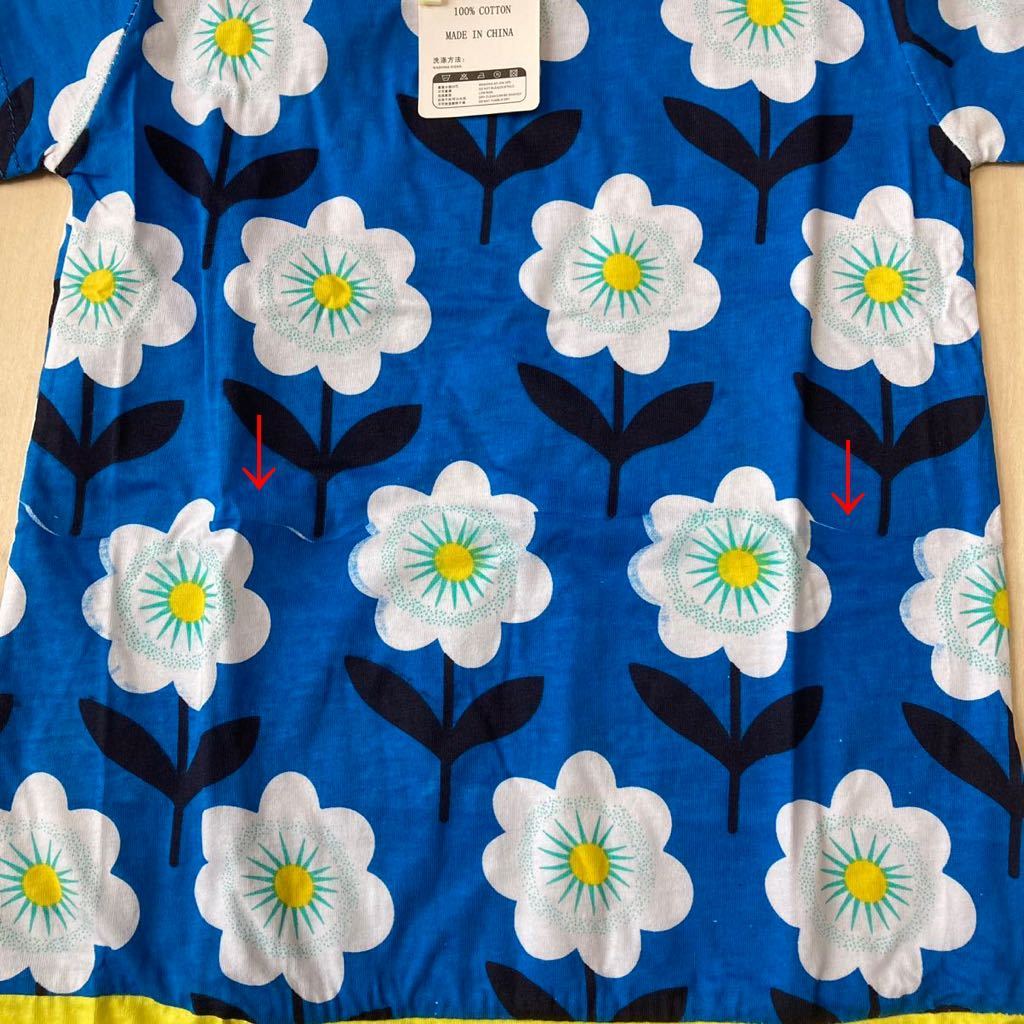 新品 未使用 ワンピース 半袖 春夏 子供服 キッズ 子ども 女の子 花柄