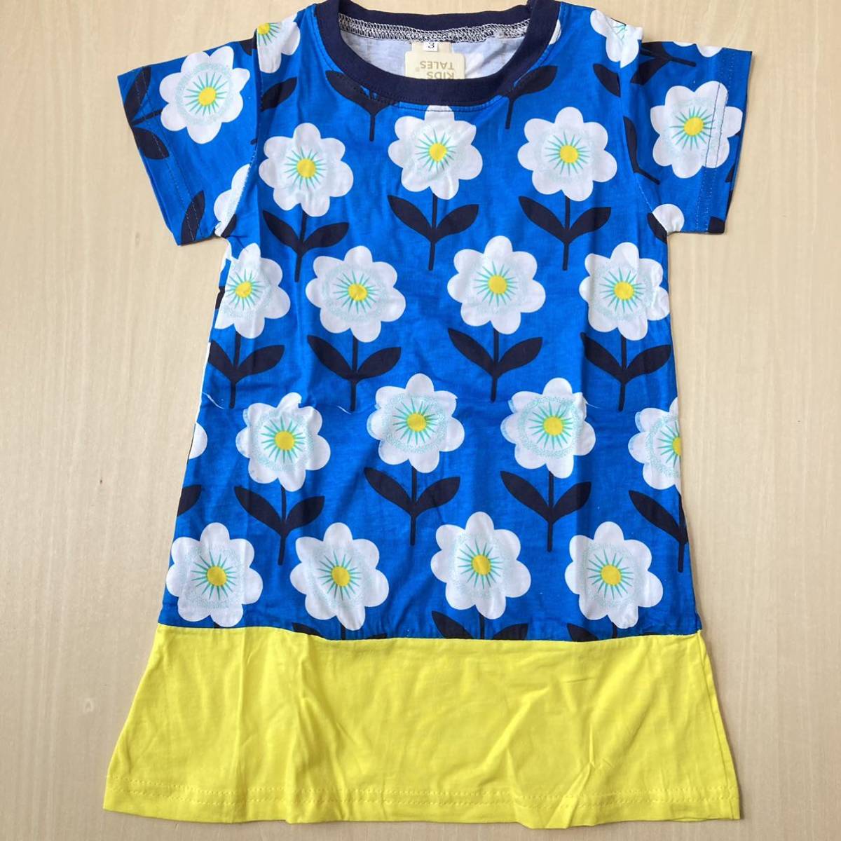 新品 未使用 ワンピース 半袖 春夏 子供服 キッズ 子ども 女の子 花柄