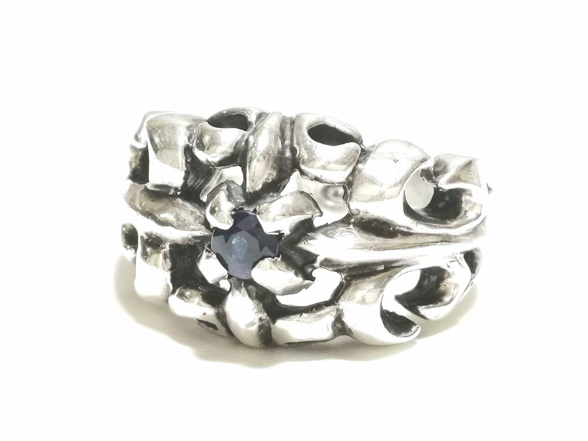 * подлинный товар стандартный товар A&Ge- and ji-FDL w/ Sapphire Ring flair te белка голубой сапфир серебряное кольцо серебряный 925*