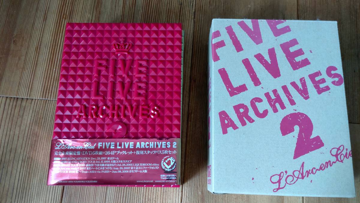 FIVE LIVE ARCHIVES 2/L'Arc en Ciel(L'Arc-en-Ciel)|売買された ...