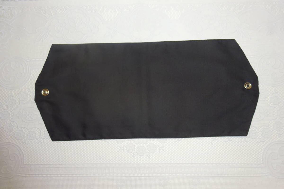  mask case 16×16. black embroidery tag attaching mask inserting Flat type temporary put hand made 