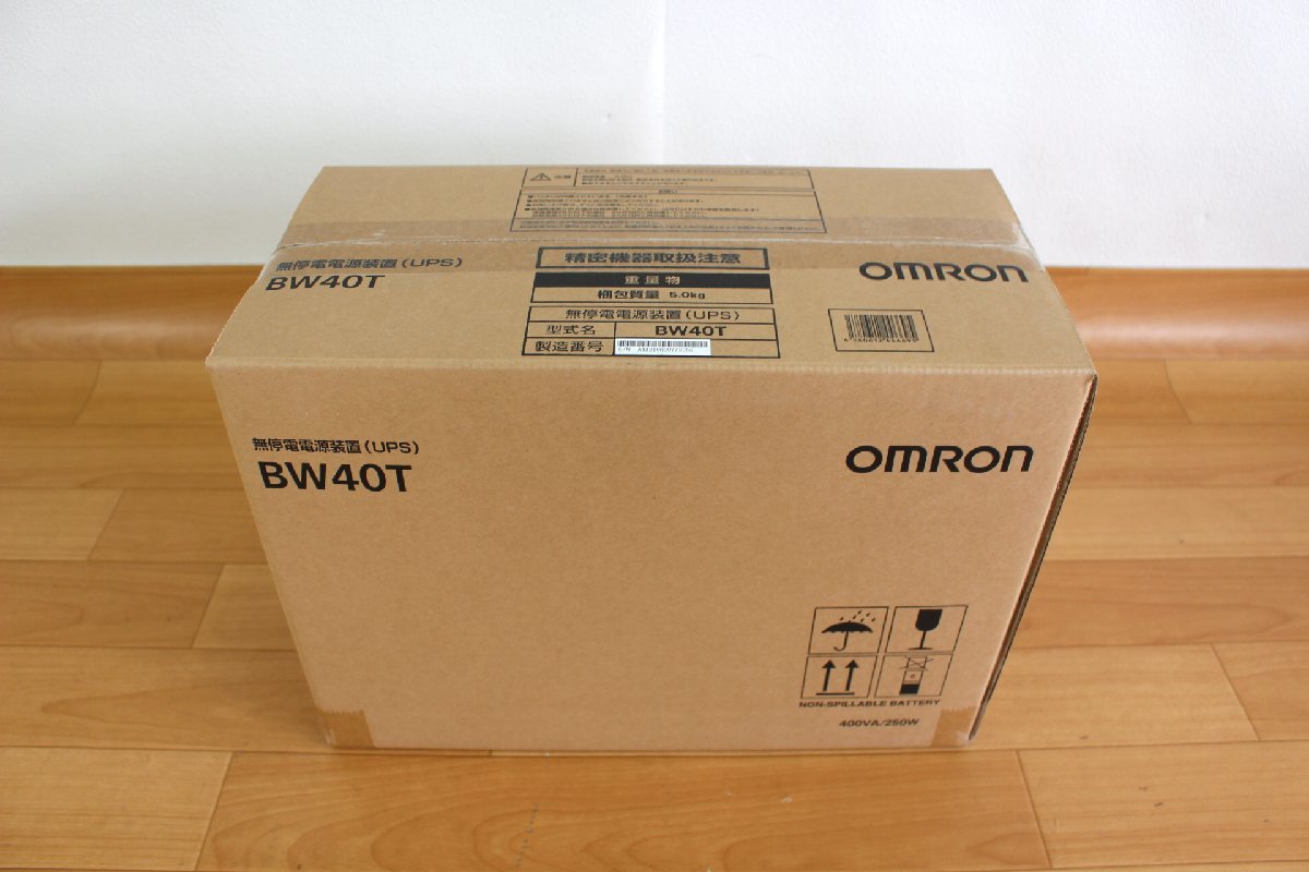 ☆未開封品◇ オムロン 無停電電源装置(UPS) BW40T 箱傷み 400VA/250W