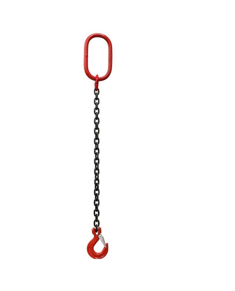 三方良し　1本吊り チェーンスリング 使用荷重：1.0t チェーン径6mmリーチ長さ1.5ｍ チェーンフック　チェーンブロック スリングチェーン_画像1