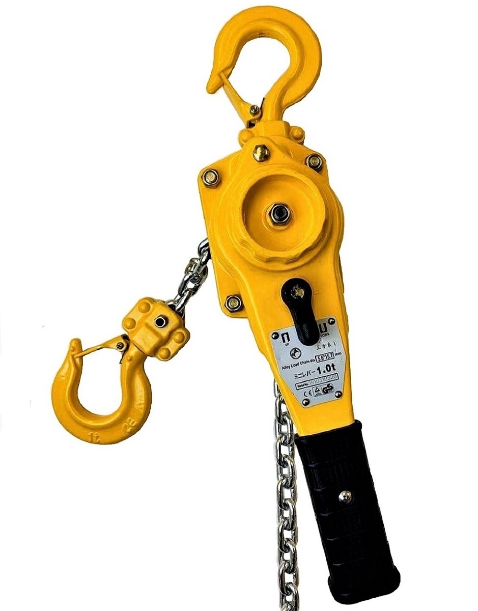  three person is good 2 pcs. set small size lever hoist 1000kg 1.0ton grade 100 chain use chain hoist Gotcha lever block chain bro