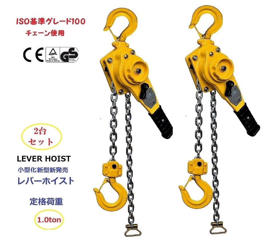  three person is good 2 pcs. set small size lever hoist 1000kg 1.0ton grade 100 chain use chain hoist Gotcha lever block chain bro