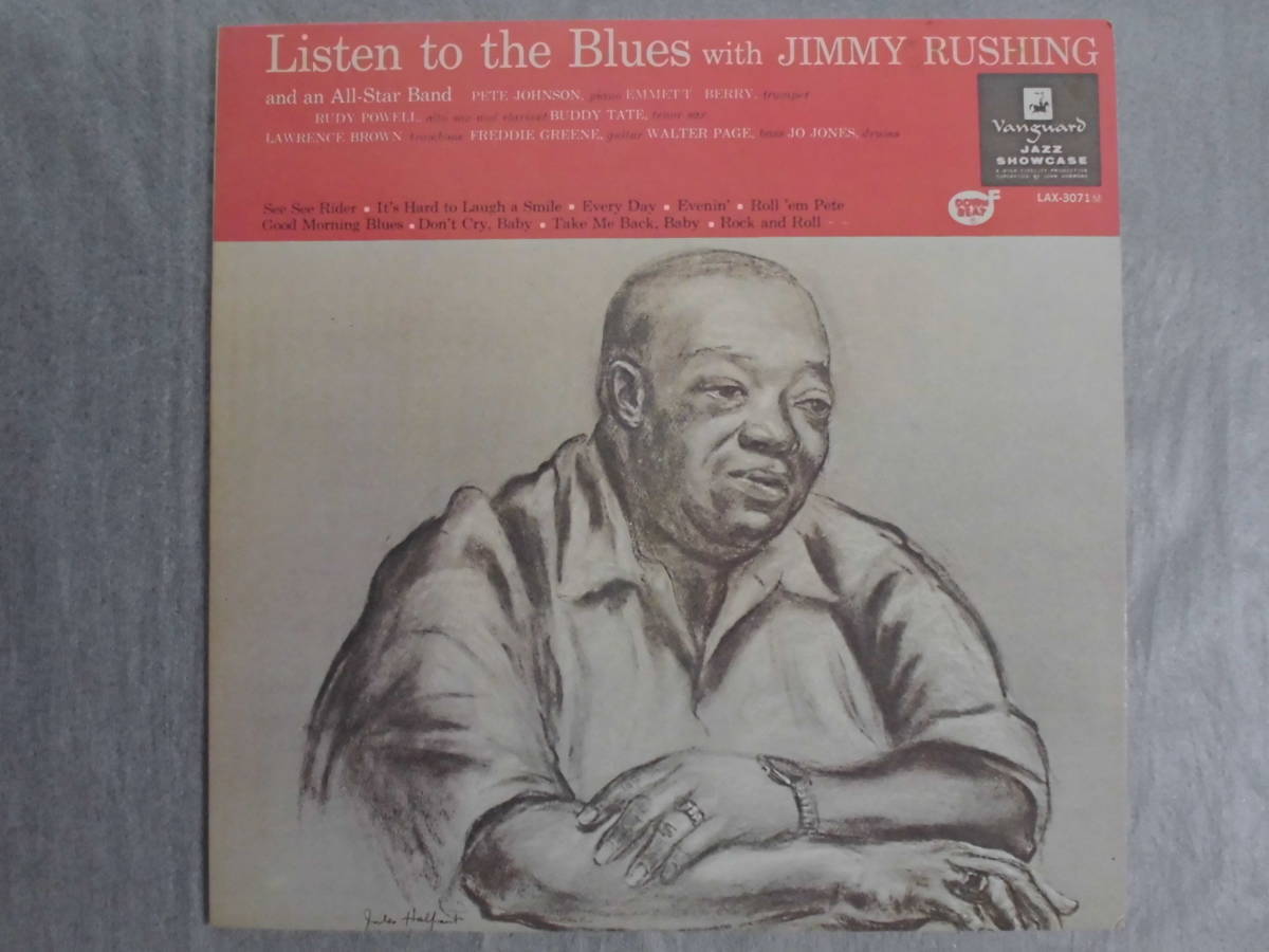 良盤屋 J-1255◆LP◆LAX‐3071 Jazz,　ジミー・ラッシング 　Jimmy Rushing/Listen To The Blues With Jimmy Rushing 　レア盤　送料480_レア盤