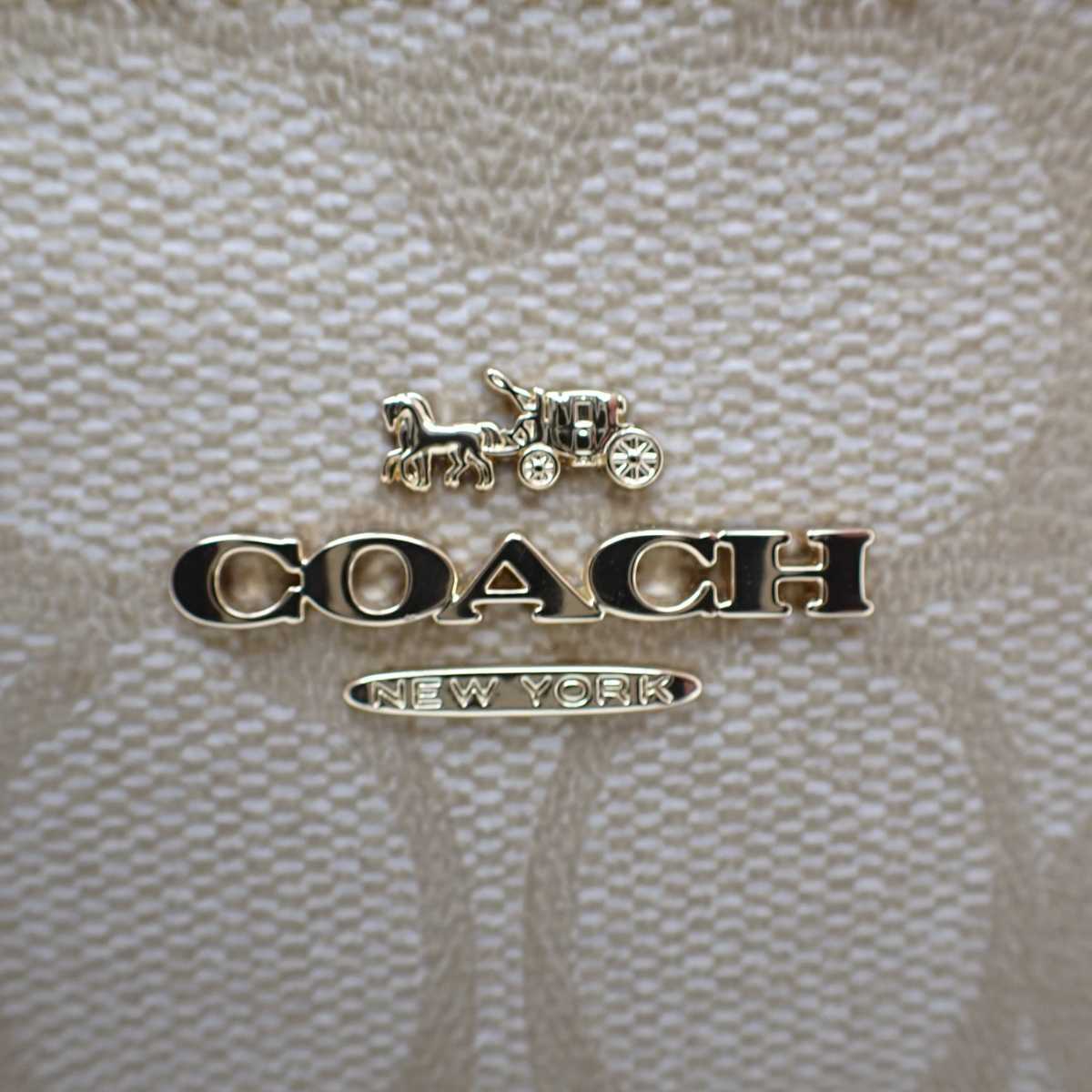☆未使用に近い超美品 COACH コーチ PVC シグネチャー ショルダーミニ