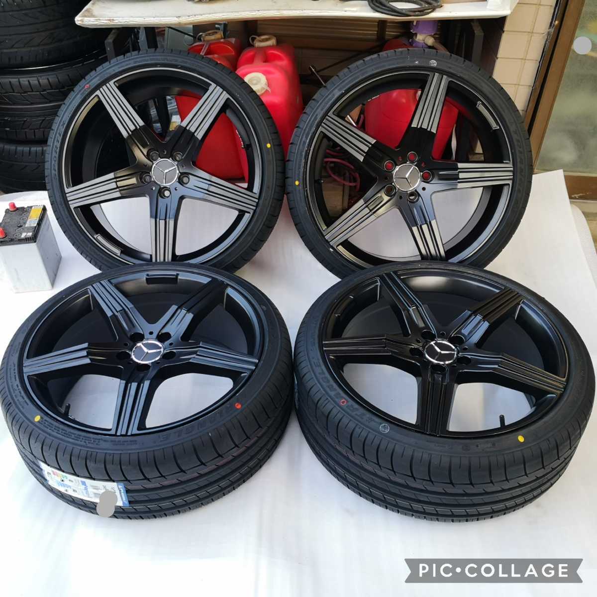 新品 タイヤホイール4本セット ベンツ Sクラス CL Ｅクラス W220 W215 W213 20インチタイヤとホイール付き245/35R20 275/30R20 _画像4