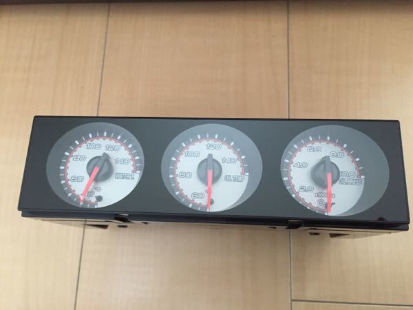 無限 MUGEN RR 純正 3連メーター 油圧計 油温計 水温計 FD2 シビック