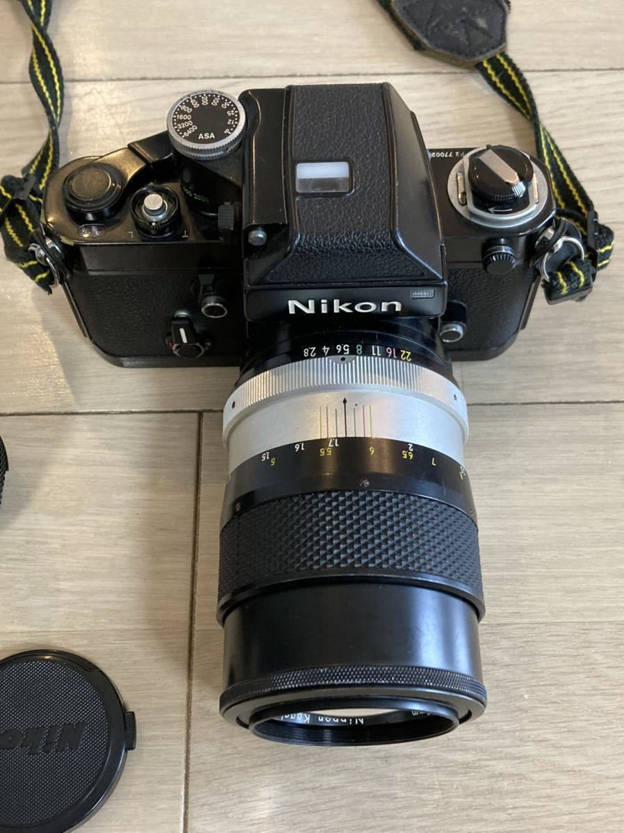 Nikon ニコン F2 一眼レフカメラ シャッターOK ジャンク扱い レンズ2点