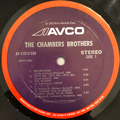 ■1973年 US盤 THE CHAMBERS BROTHERS / UNBONDED 12”LP オリジナル AV-11013-598 Avco「Gypsy Woman」Curtis Mayfield_画像3