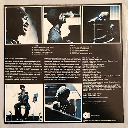 ■1976年 JAMAICA盤 Beres Hammond / SOUL REGGAE 12”LP オリジナル ARCO LP 003 Water Lily_画像2