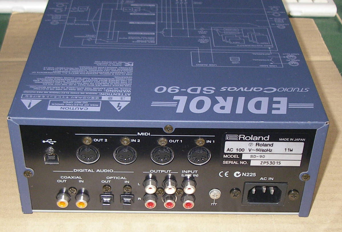 ★Roland EDIROL SD-90 Studio Canvas USB★OK!!★MADE in JAPAN★。_画像8