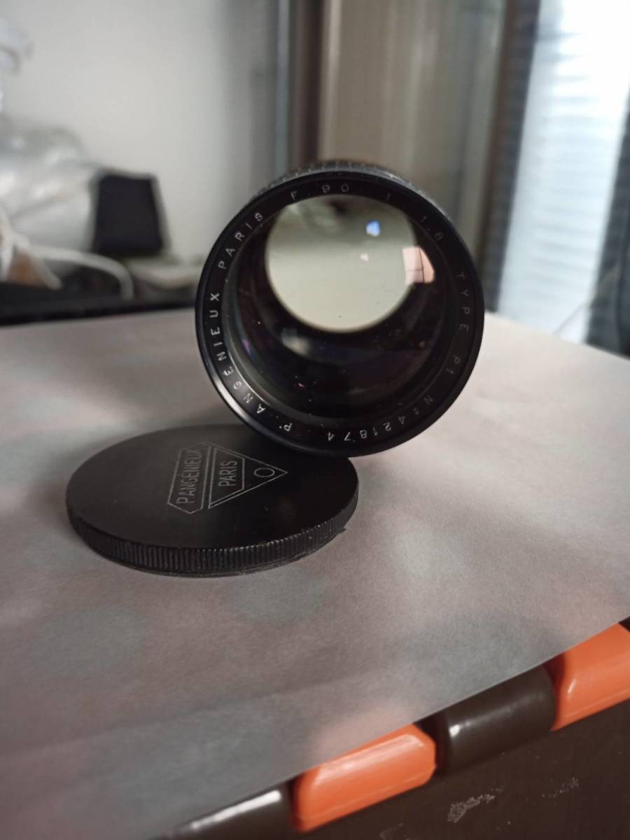アンジェニュー90mmF1.8 CANON EFマウント改造 純正フロントキャップ