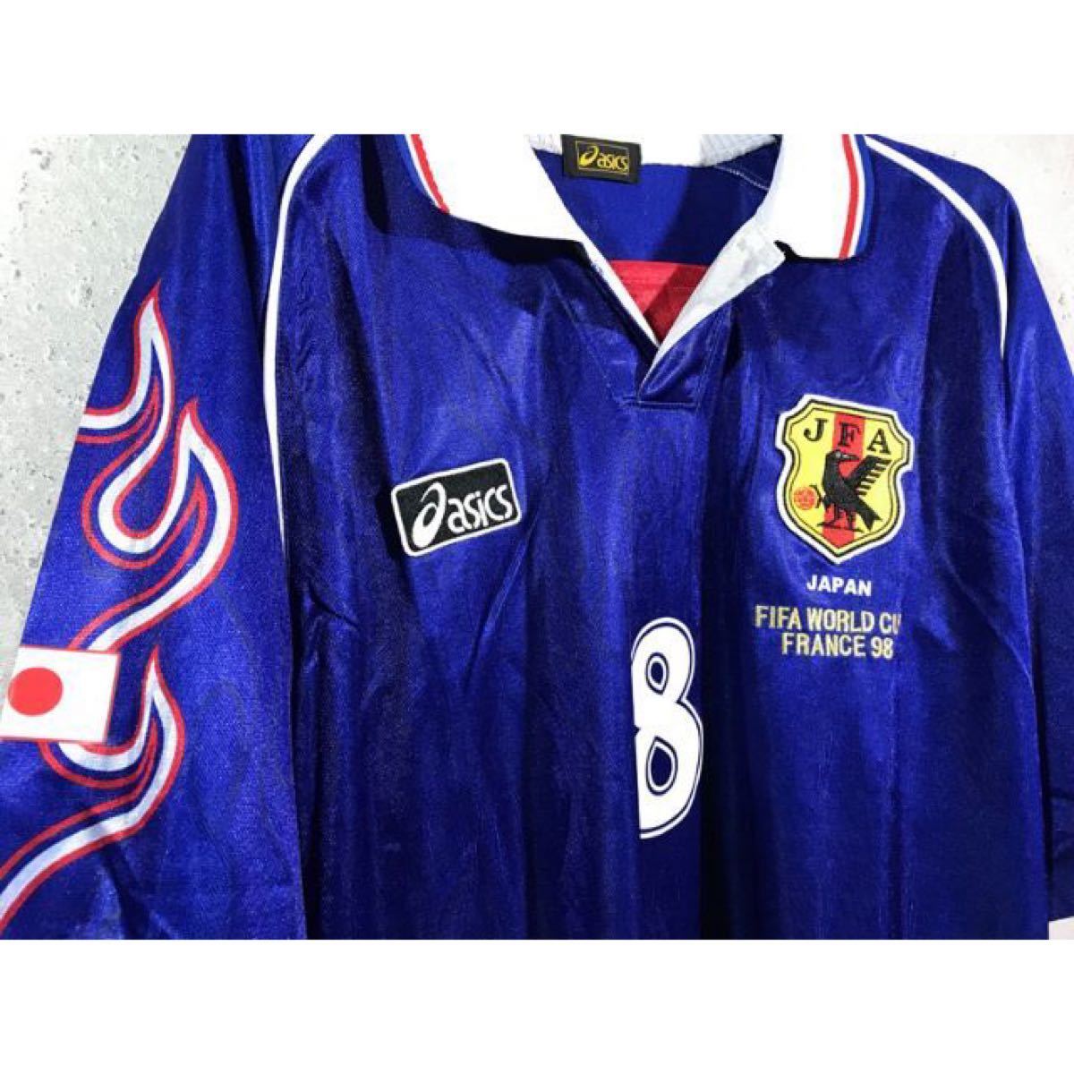 日本代表 98年 フランスW杯 中田英寿 ホーム ユニフォーム Oサイズ 日本製